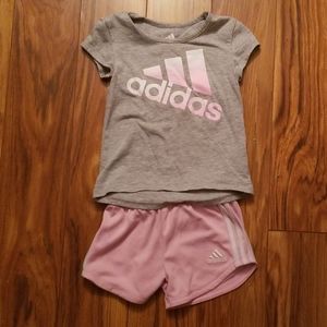 Pink Adidas outfit